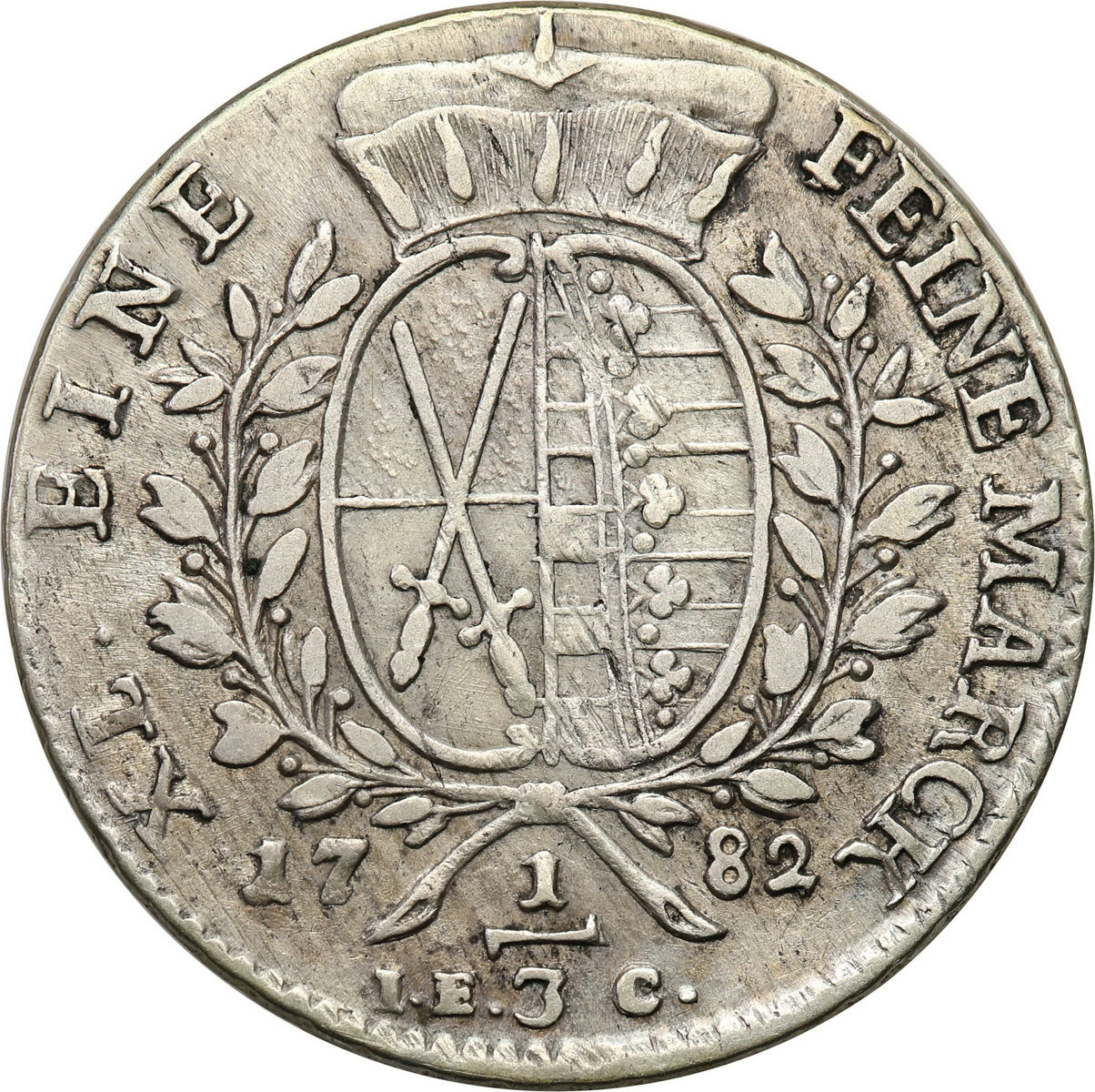 Niemcy, Saksonia, Fryderyk August III (1763-1806). 1/3 talara 1782 IEC, Drezno
